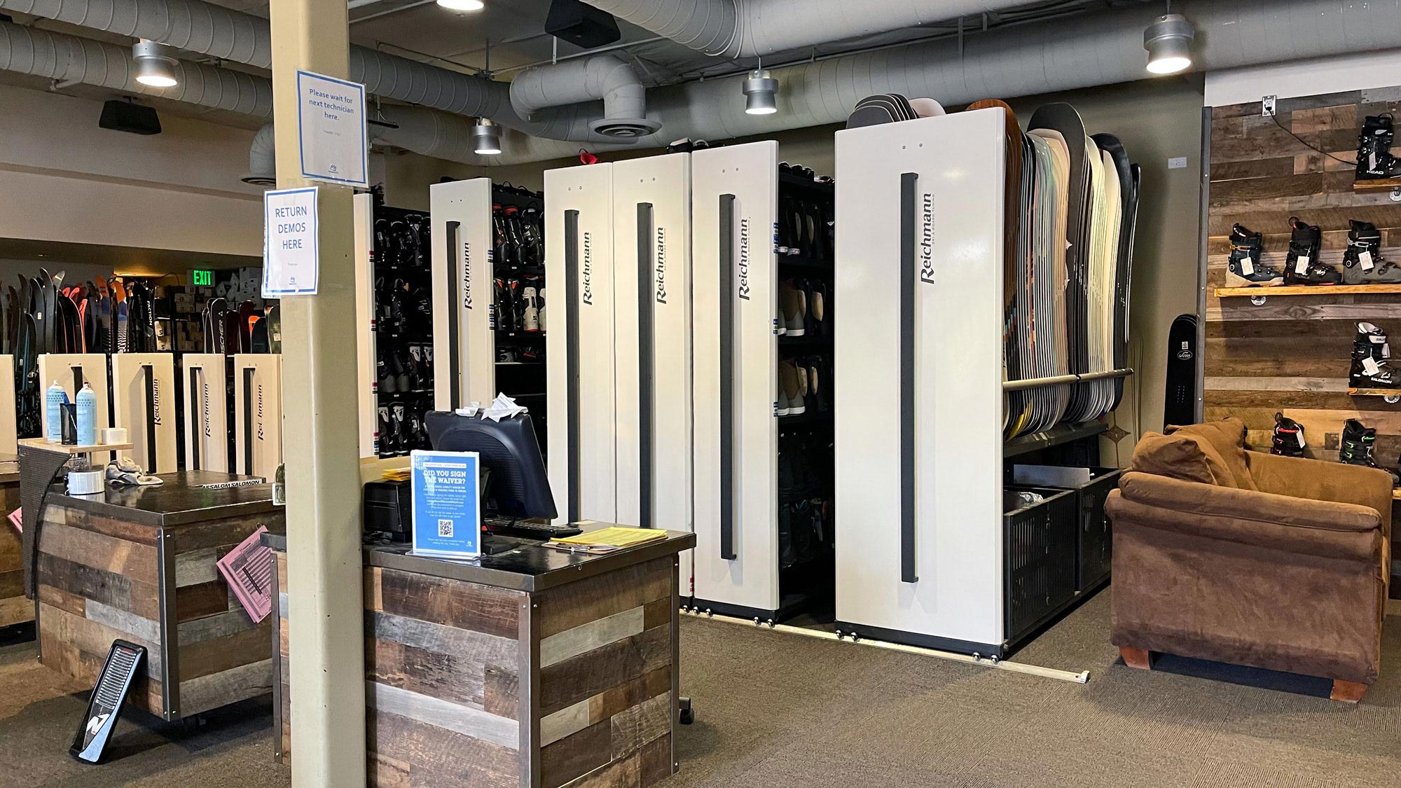 Rental shop at Mammoth Mountain